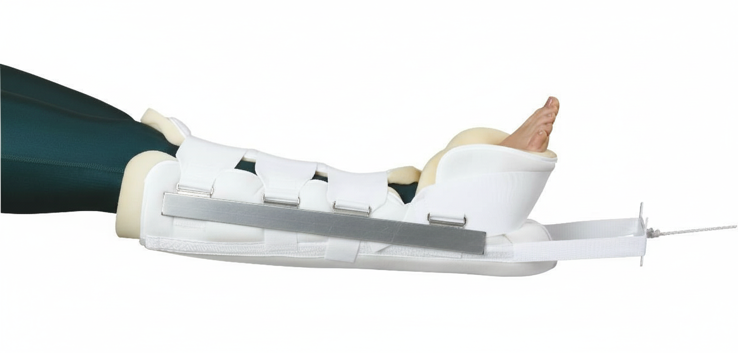 Side view with aluminum stays