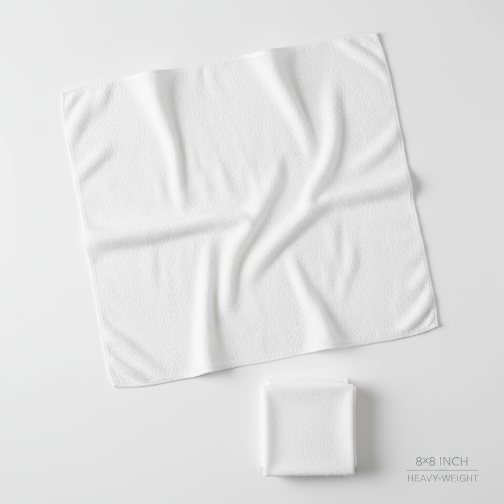 Single 8x8 inch wipe unfolded