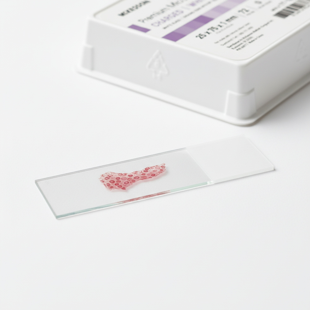 Slide with tissue specimen