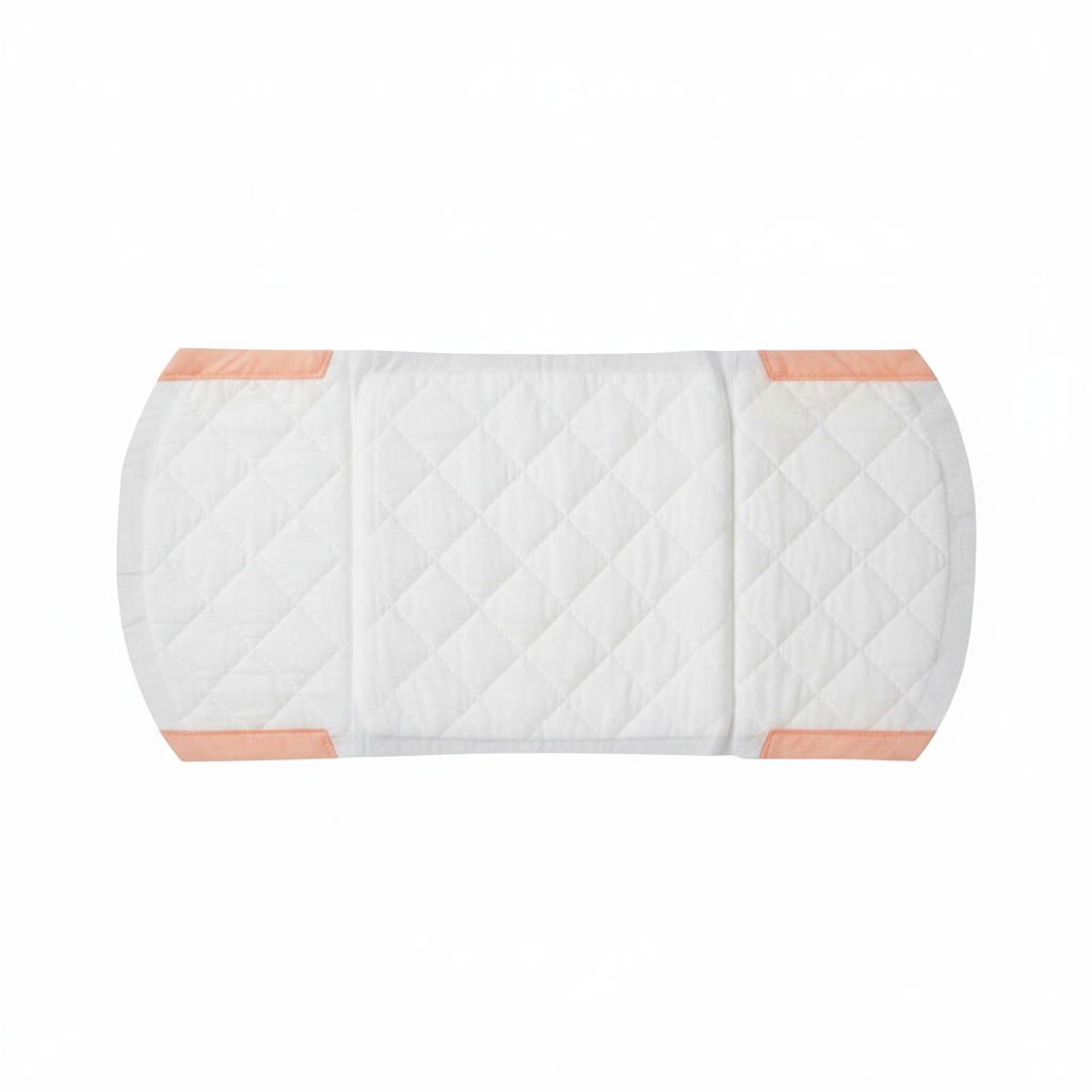 Soft white topsheet and full pad dimensions