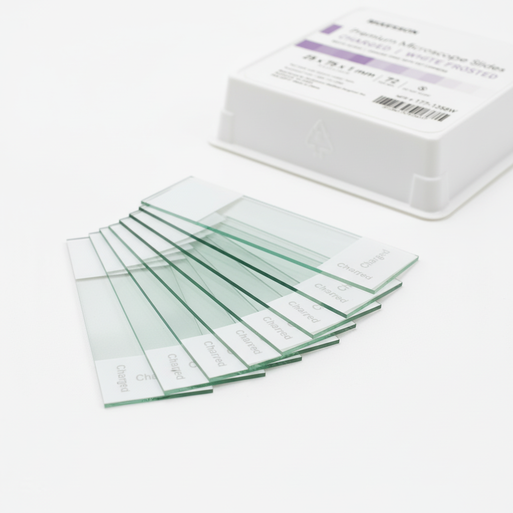 Stack of microscope slides