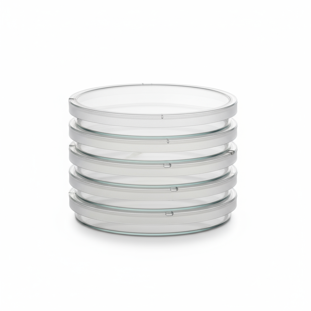 Stacked Petri dishes