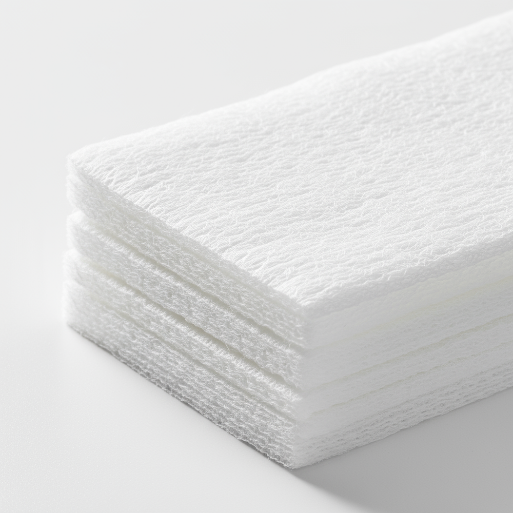 Stacked sponges close-up