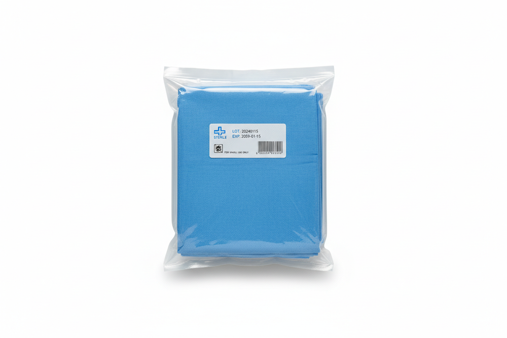 Sterile drape in packaging
