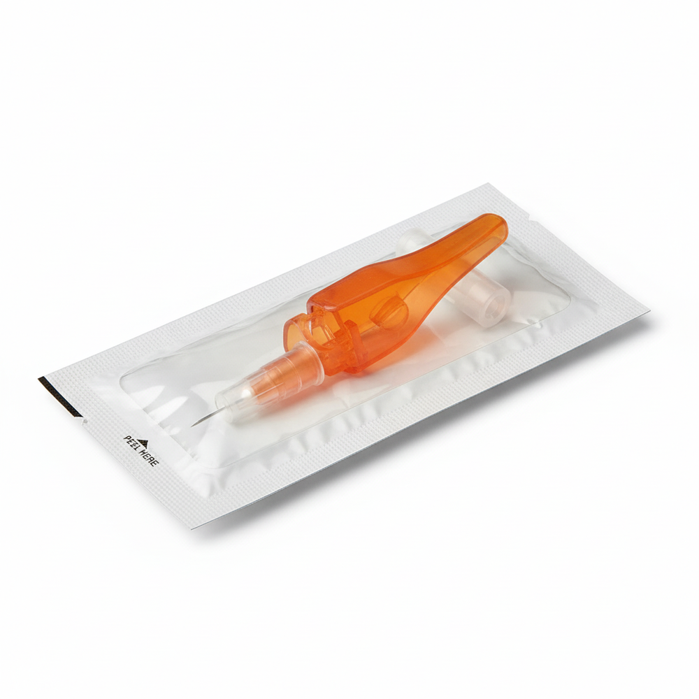 Sterile packaging angle