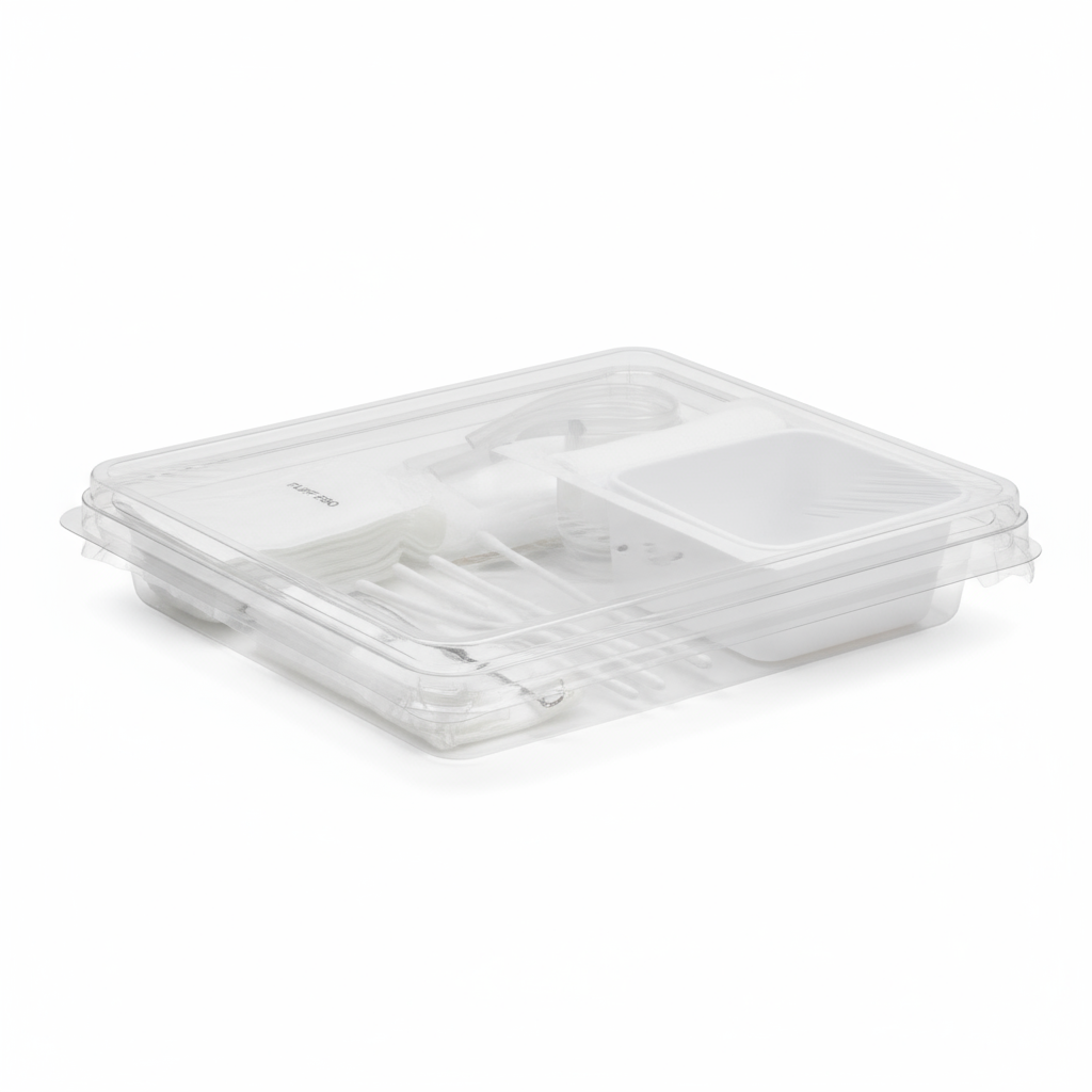 Sterile packaging side view