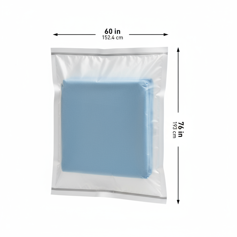 Sterile packaging side view