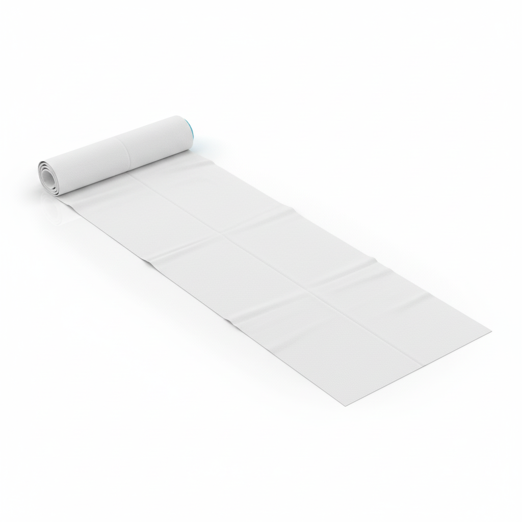 Stockinette unrolled flat