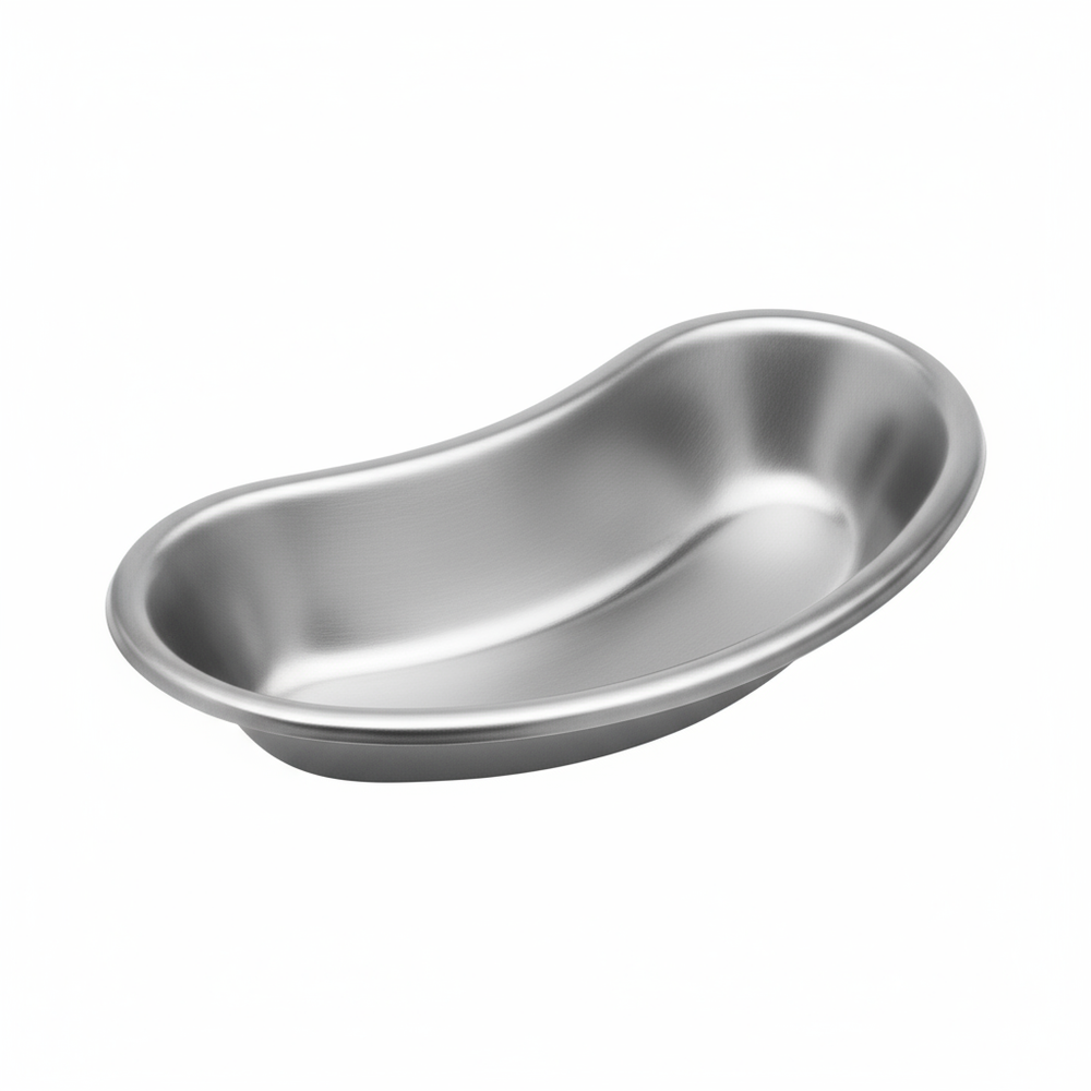 Three-quarter angle view of emesis basin