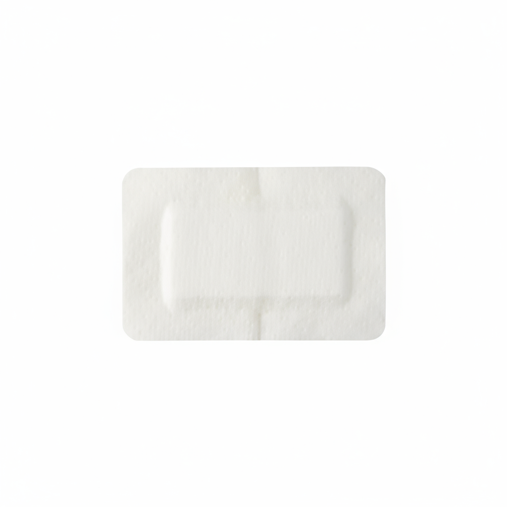 Top-down view of adhesive dressing