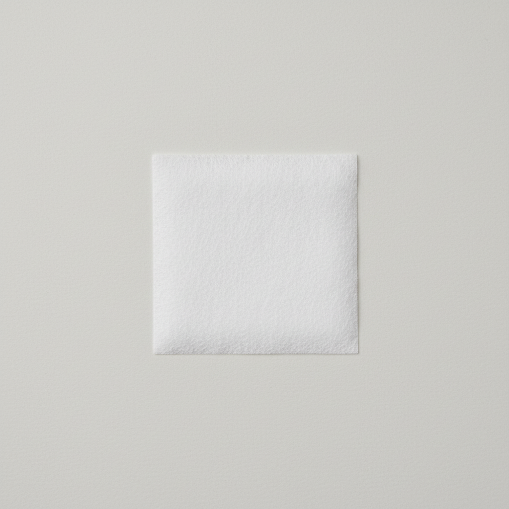 Top-down view of collagen dressing sheet