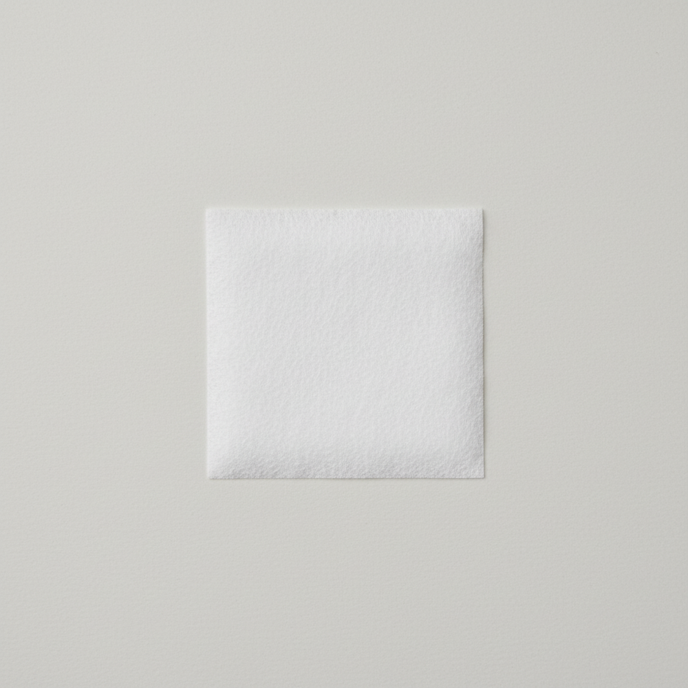 Top-down view of collagen dressing sheet