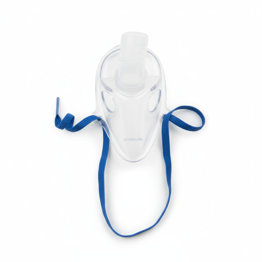 Top-down view of complete mask assembly