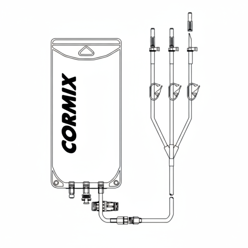 Top-down view of leg bag