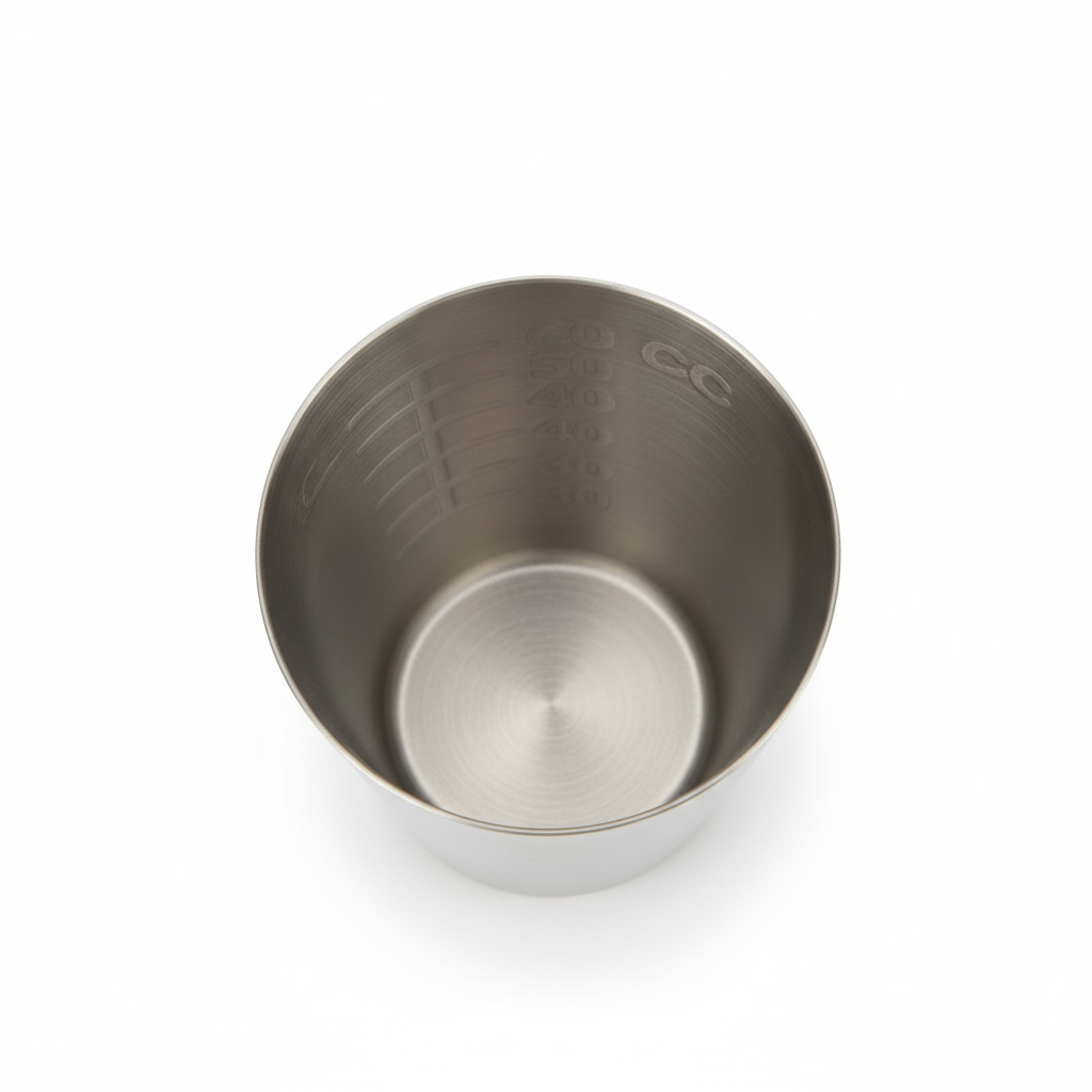 Top-down view of medicine cup