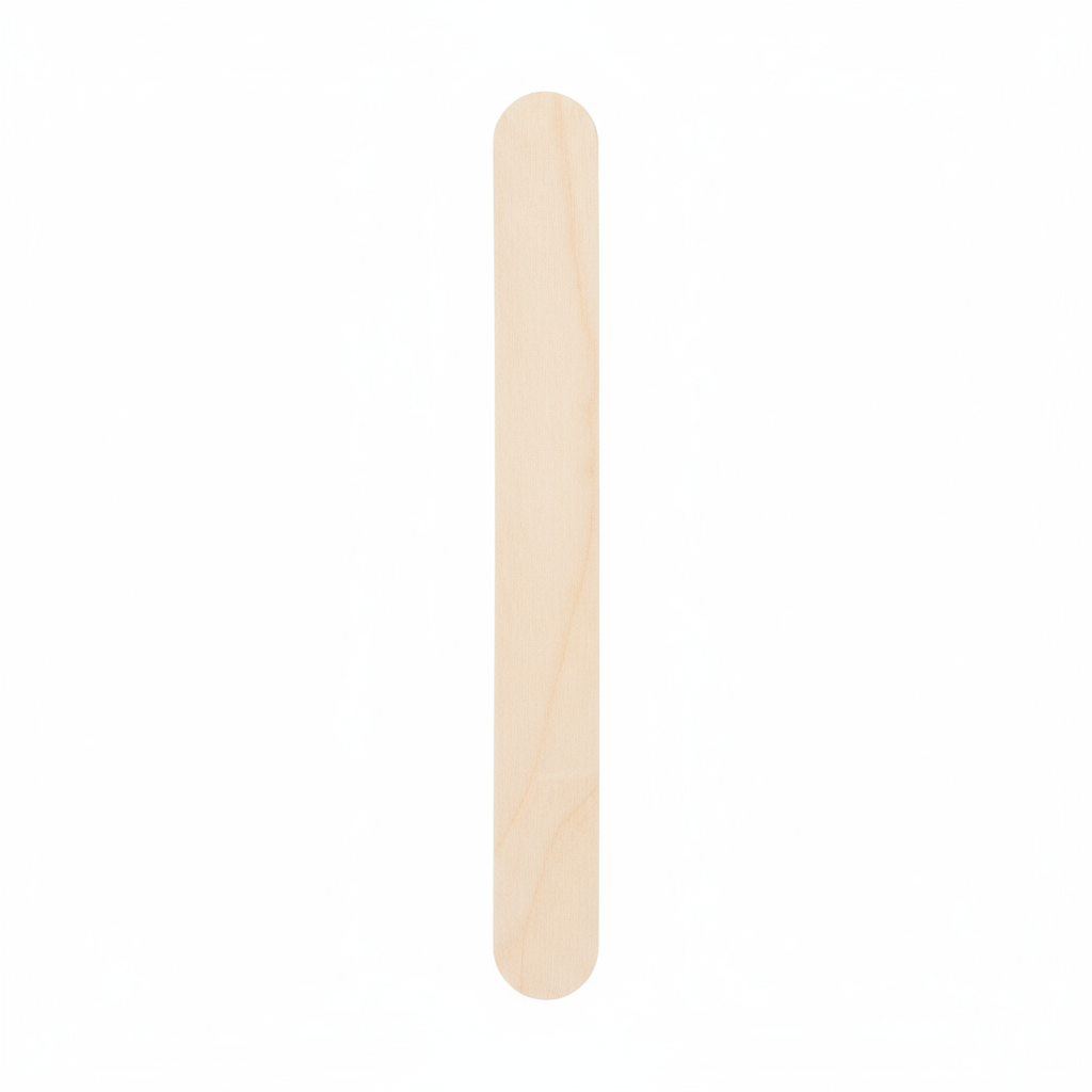 Top-down view of tongue depressor