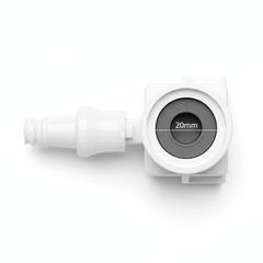 Top-down view of vial adapter