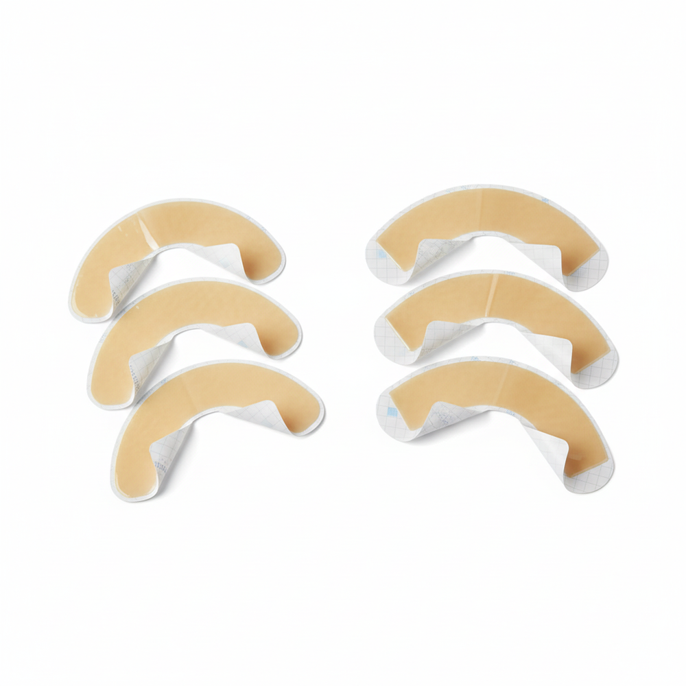 Top-down view showing 1/2-arc and 1/3-arc shapes