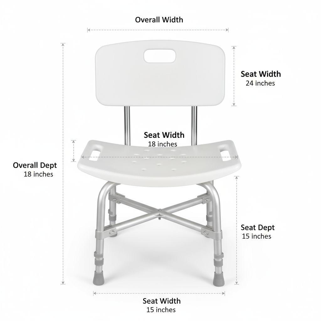 Top-down view showing complete dimensions