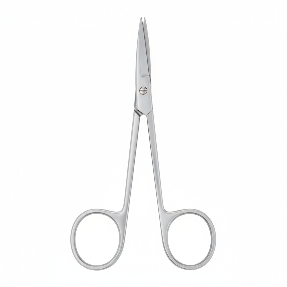 Top view with open blades