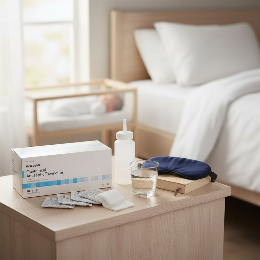 Towelettes in postpartum care setting
