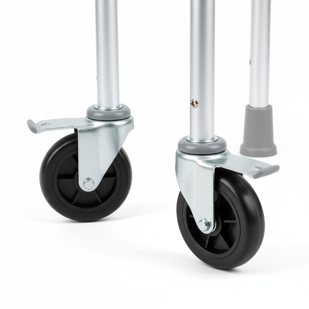 Walker Caster Wheels 45-Degree Angle