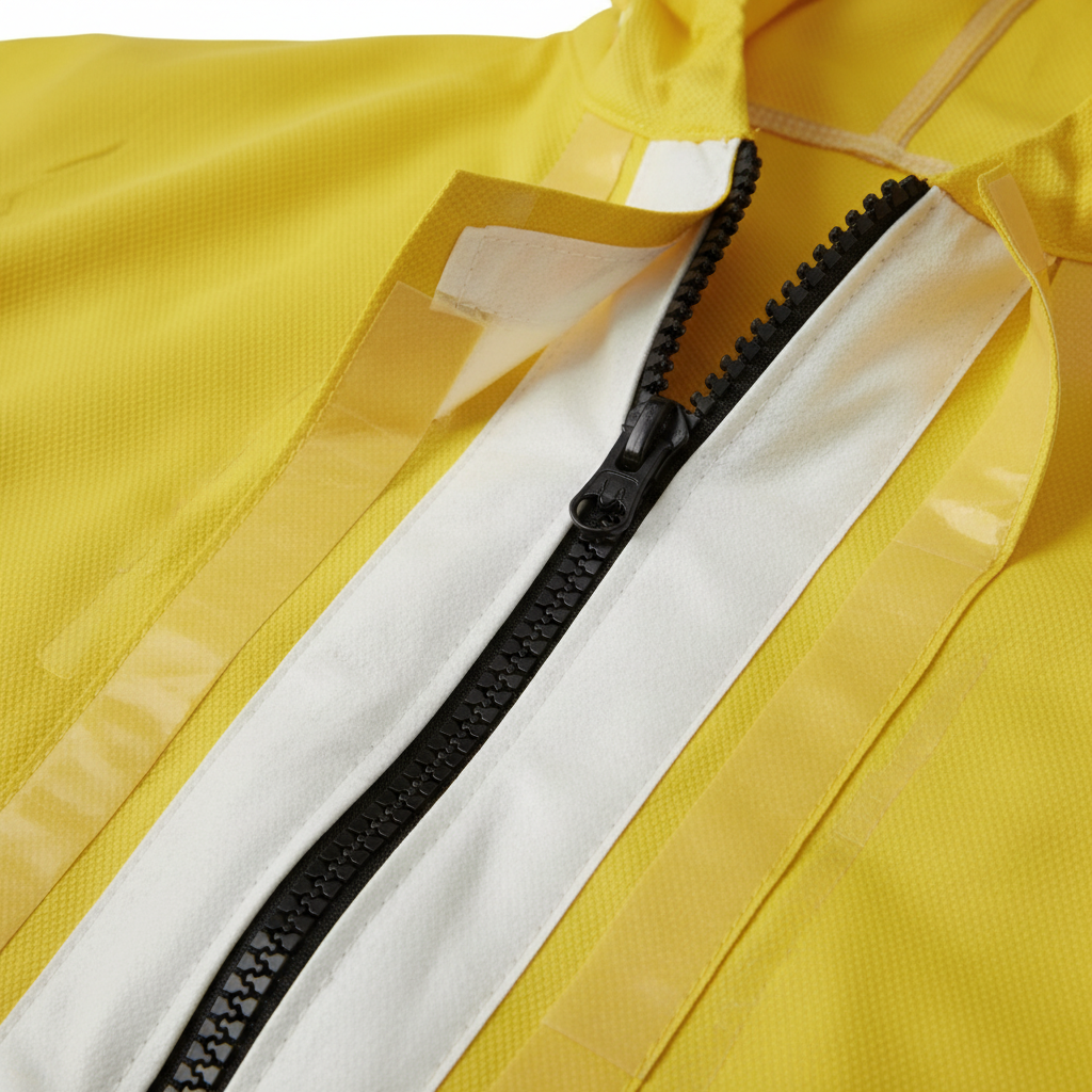 Zipper & Splash Guard Detail
